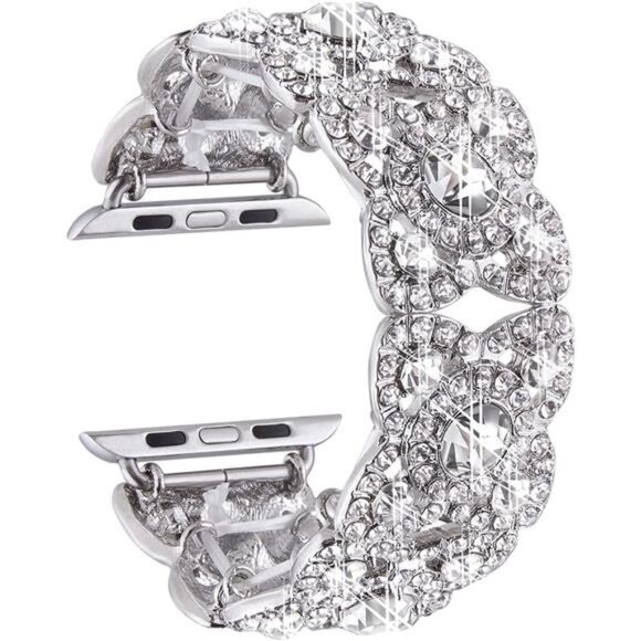 Bling Bands for Compatible with Apple Watch 38mm 40mm 42mm 44mm 41mm 45mm 49mm - Picture 1 of 5